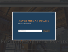 Tablet Screenshot of fremontfoundry.com